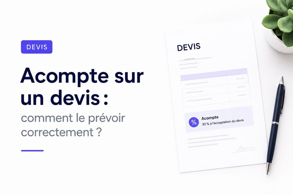 Acompte sur un devis en Suisse: comment le prévoir correctement?